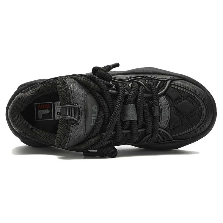 Fila Brook Modern Thick Sole Comfortable Versatile Low Top Casual Shoes Men Sneaker Black F12M341225FBK