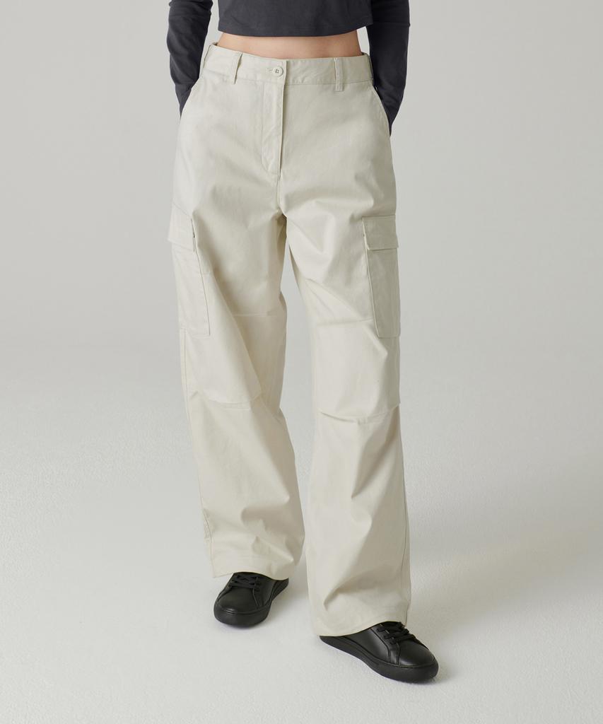MUSINSA STANDARD WOMAN Women'S Wide Cargo Pants [Cream]