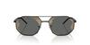 EMPORIO ARMANI Matte Black 30017G58 0EA2147 Sunglasses, Black, Mirror, Red, 58mm,