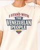 I Stand With The Venezuelan People Shirt and Kids Tshirt Venezuela Support T-Shirt and Kids Tshirt