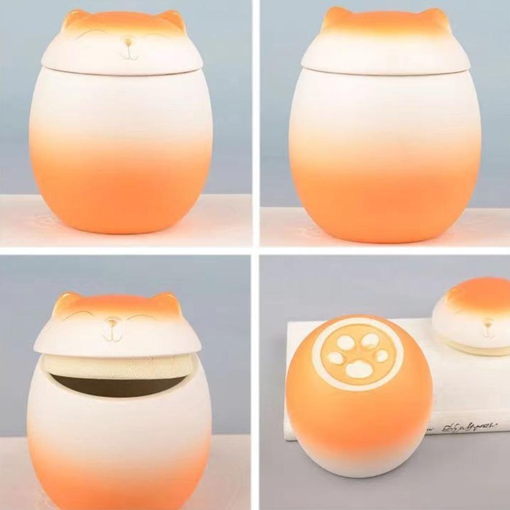 Gradient Color Funeral Urn for Pets Household Sealed Dog Cat Cremation Urns  for Kitchen