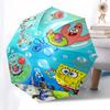 1pc SpongeBob SquarePants Bubble Umbrella - Automatic Opening & Closing, Portable 3-Fold Design with 8-Bone Iron Frame, Outdoor, Perfect Gift for Fans