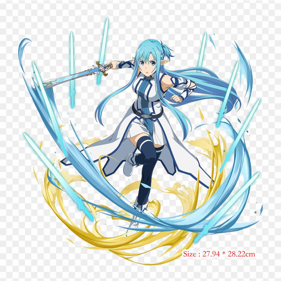 Asuna Alo Asuna Kirito nažehlovací záplaty na oblečení, nášivky na oblečení, teplocitlivé vlastní záplaty