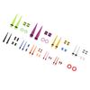 50pcs Ear Stretching Kit Silicone Tunnels Acrylic Tapers Plugs 1.6 to 12mm Mixed Colors Ear Gauges Expander Set