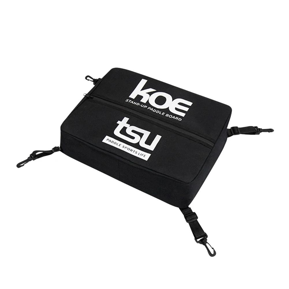 Stand Up Paddle Board Deck Bag PU Paddle Board Mesh Storage Bag Waterproof With Adjustable and Fixed Buckle Kayak Accessories