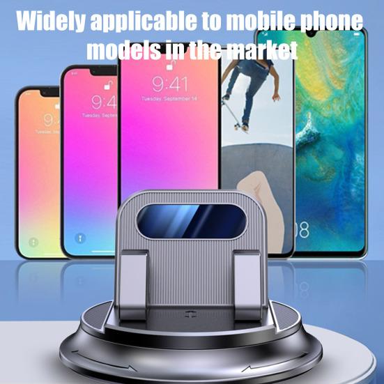 Car Phone Holder Dashboard, 360 Degree Rotating Adhesive Cell Phone Mount for Car, Anti Shake Stable Universal Stand for Most Phones
