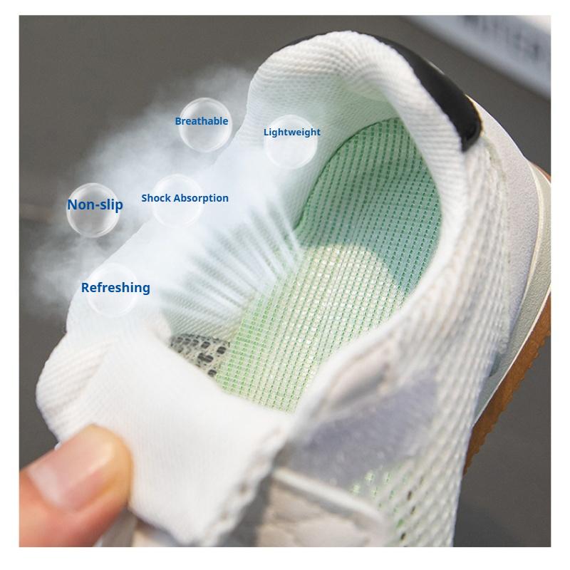 Nové prodyšné chlapecké a dívčí pohodlné sportovní boty módní měkká podrážka německé tréninkové boty