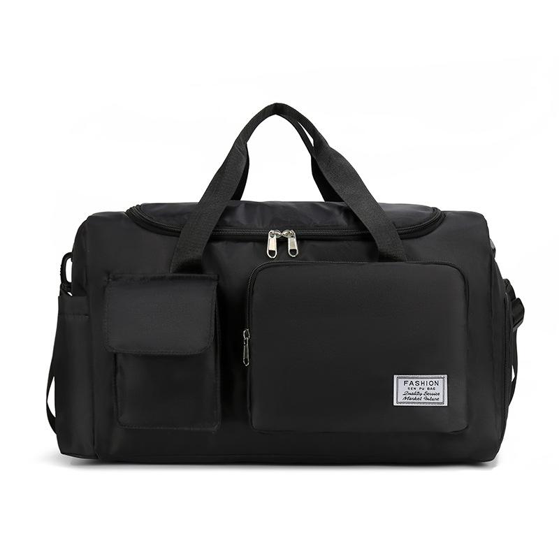 

Travel bag Double pocket Large capacity travel bag Dry and wet separation Anti-splashing fitness bag чёрный