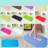 Extra Long Non Slip Bath Mat Pvc Shower Mat With Strong Suction Grip For Safety