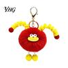 Sausage Mouth Doll Keychain Creature Plush Keychain, Cartoon Fuzzy Ball Keyring Pendant, Pendant Decorative for Handbags Purses Backpacks &