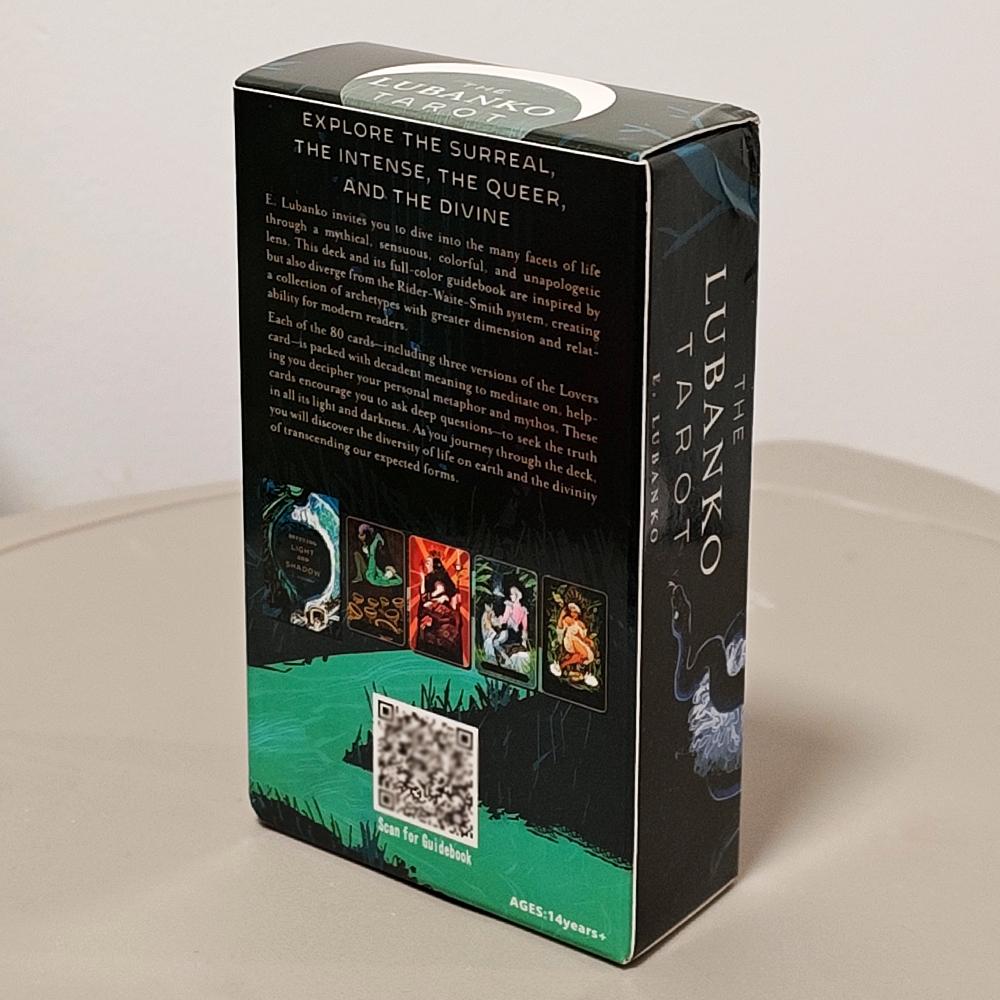 10,3*6cm Lubanko Tarot Deck 80 Surreale & Queer-Inklusive Karten mit 3 Liebenden Karten Taucht Ein in Eine Üppige Welt