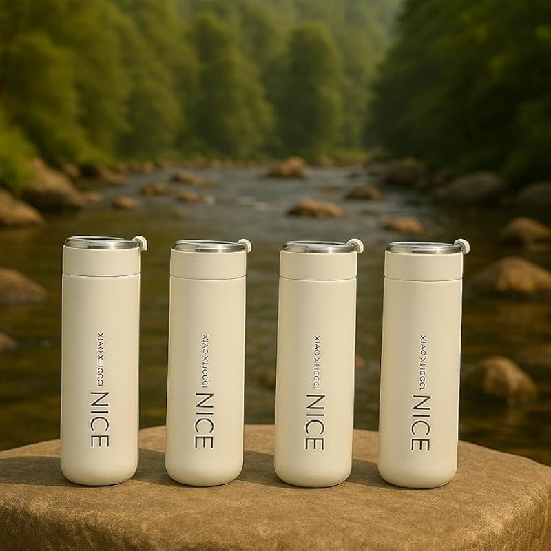 Eclet Hydrachic 400Ml Bpa-Free Glass Inner Liner Water Bottle - Portable Multicolor Design For School, Gym, Home, And Of