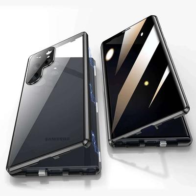 Custodia Magnetica Privacy Anti-Spionaggio a 360° per Samsung Galaxy S26 S25 S24 S23 S22 S21 Ultra Plus S24+ S23 FE S25+ con Copertura in Vetro Temperato Paraurti per Telefono