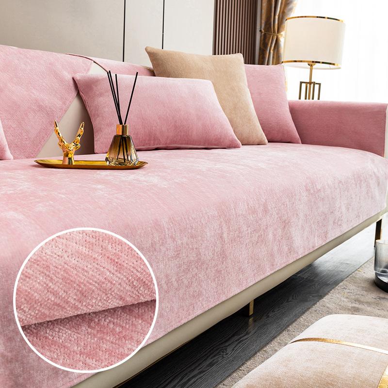 1PC Luxury Chenille Sofa Cover Mat For Living Room Universal Non-Slip Couch Slipcovers L-shaped Sofa Towel Protector Home Decor