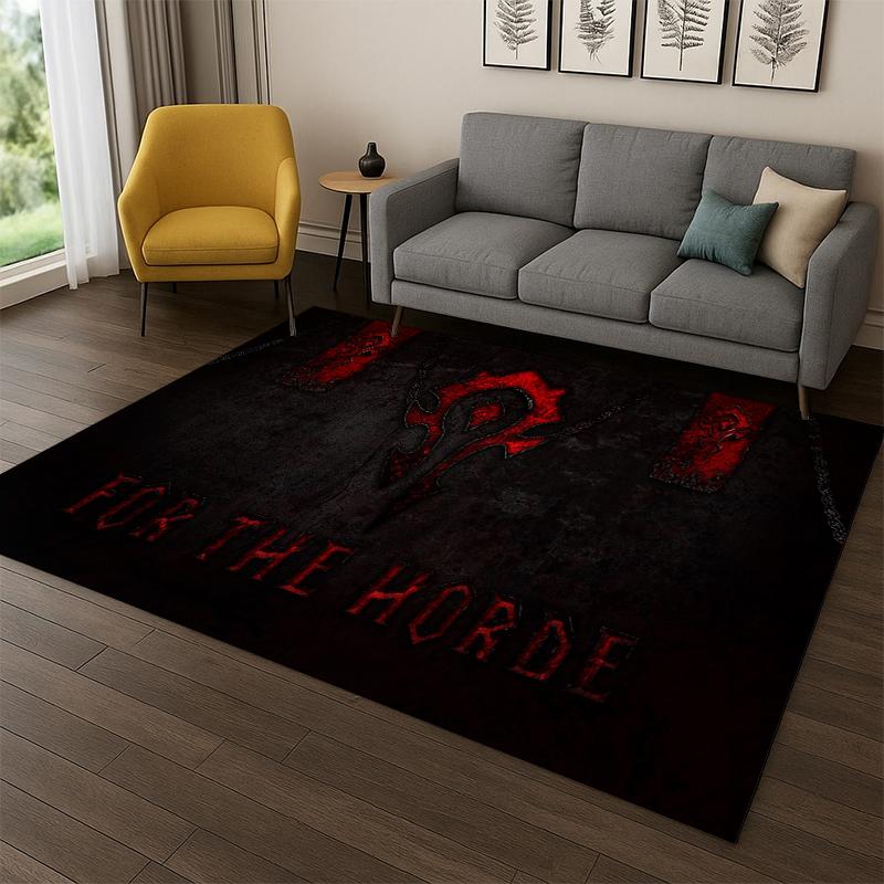Demon Hunter Arthas World of Warcraft WOW Game Carpet Rug for Bedroom Living Room Sofa Doormat Home Decor,Area Rug Non-slip