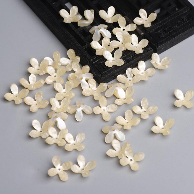 10-50pcs Flower Beads Caps Czech Glass Petal Charms Pendants Loose Spacer Bead for Jewelry Making DIY Accessories Wholesale
