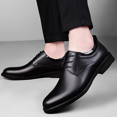 Fashion Lace Up Oxford Shoes Genuine Leather Men Casual Shoes Comfortable Mens Business Shoes Luxury Brand Formal Dress Footwear