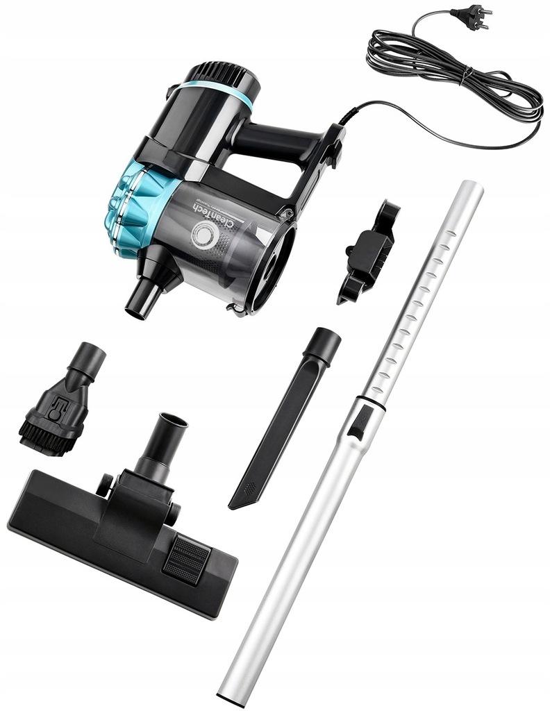 2-in-1 Vertical Cyclonic Vacuum Cleaner with Antibacterial Hepa Filters 600W Accessories