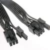 8Pin Female To 2x 8Pin (6 + 2) Male Cable Two PCIExpress 8Pin CPU or GPU Power Splitter Graphics Card Cable 20cm