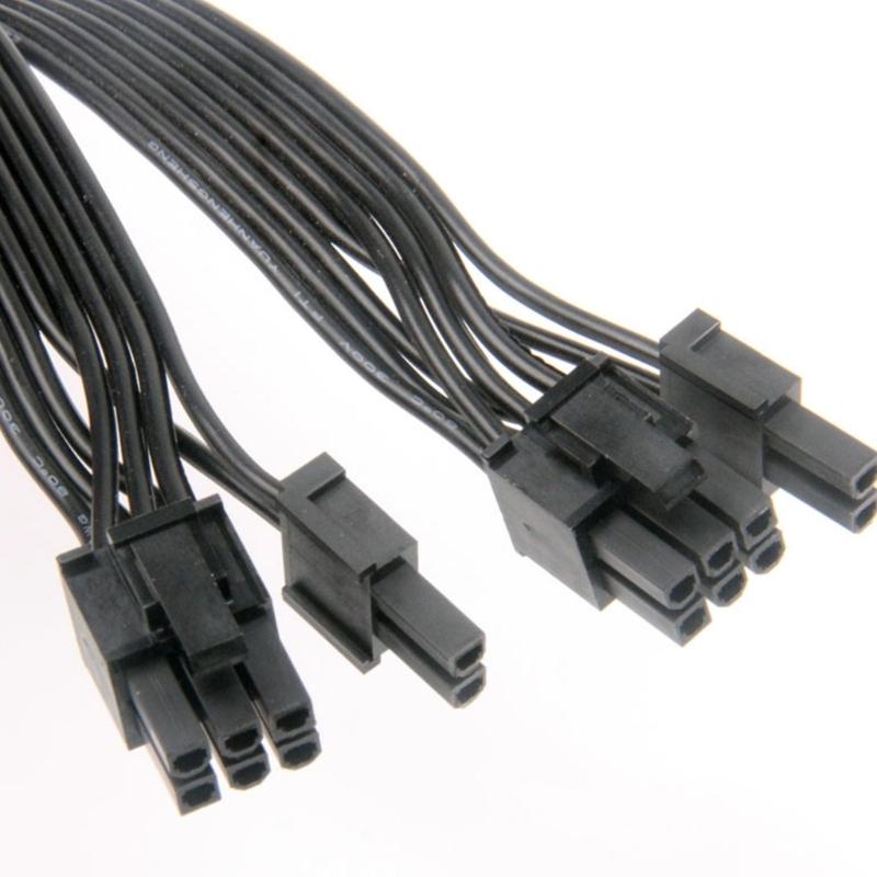 8Pin Female To 2x 8Pin (6 + 2) Male Cable Two PCIExpress 8Pin CPU or GPU Power Splitter Graphics Card Cable 20cm