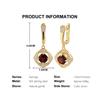 Light Luxury Natural Garnet Gemstone Jewelry Set S925 Silver Pendant Necklace Earring Fine Jewelry Women's Anniversary Gifts