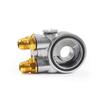 Ölfilter-Kühler-Sandwich-Gewindeplatten-Adapter für Honda, Aluminium-Öl-Adapter mit Anschlüssen M20 x 1,5 und 3/4