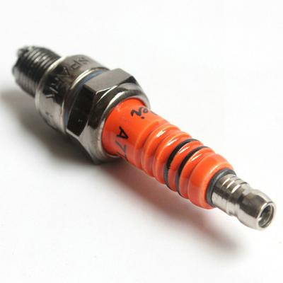 1 pezzo candela A7TC A7TJC 3 elettrodi GY6 50cc-125cc ciclomotore scooter ATV quad