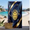 Kolumbien Fußball Print Strandtuch Schnelltrocknend Super Saugfähig Weiches Badetuch für Schwimmen Strand Reisen Fan Souvenir Geschenk