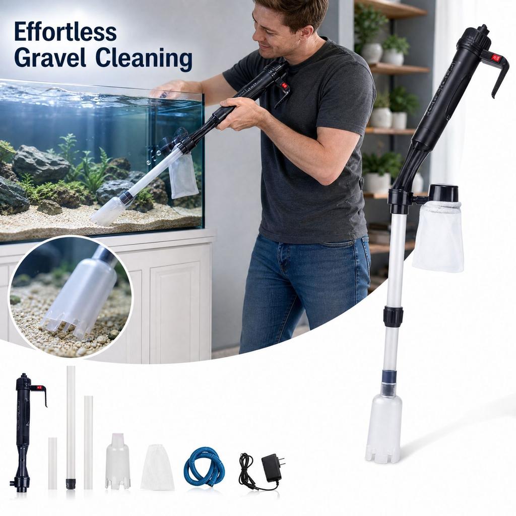 Aquarium Changer with US Plug for Cleaning and Replacement