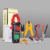 Digital Clamp Meter Multimeter Voltage Tester with Detection and LCD Backlight for Electricians AC/DC Current/Voltage, Temperature, Capacitance,