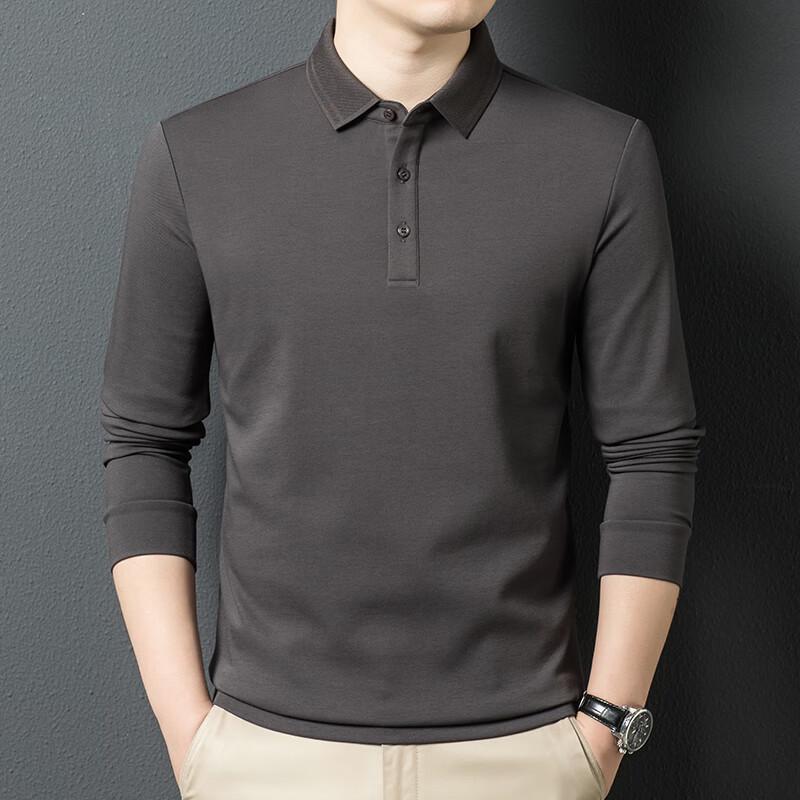 Yiliteng Men's Long Sleeve Polo T-Shirt