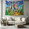 Super Bros Wall Tapestry Aesthetic Wall Hanging Printed Fabric Blanket Decorative Tapestries for Bedroom Living Room Home Decor