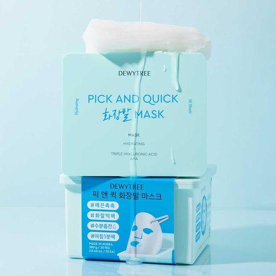 

DEWYTREE Pick & Quick Double-Purpose Makeup Mask (30+30 Sheets)