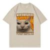 Certified Women Respecter Funny Cat Meme Gift T Shirt Unisexs Vintage Humor Oversized Cartoon Tshirt Unisex Short Sleeve T Shirts