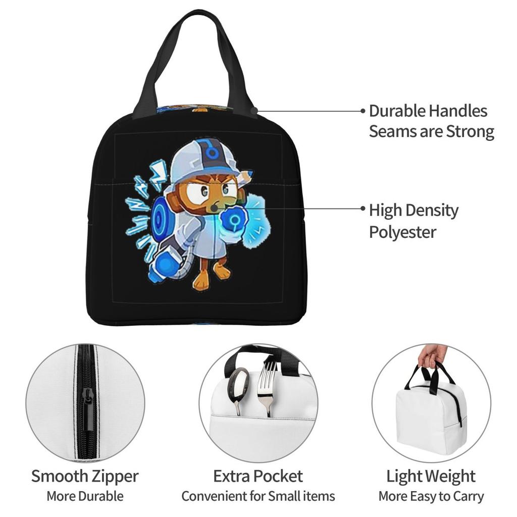 Singe Bloons Td 6 Insulated Lunch Bag for Kids School Cooler Thermal Food Box Tote Portable Lunch Boxes Container
