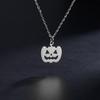 Teamer Pumpkin Ghost Halloween Stainless Steel Pendant Necklace For Women Man Handmade Design Fashion Jewelry Gift 2026 New