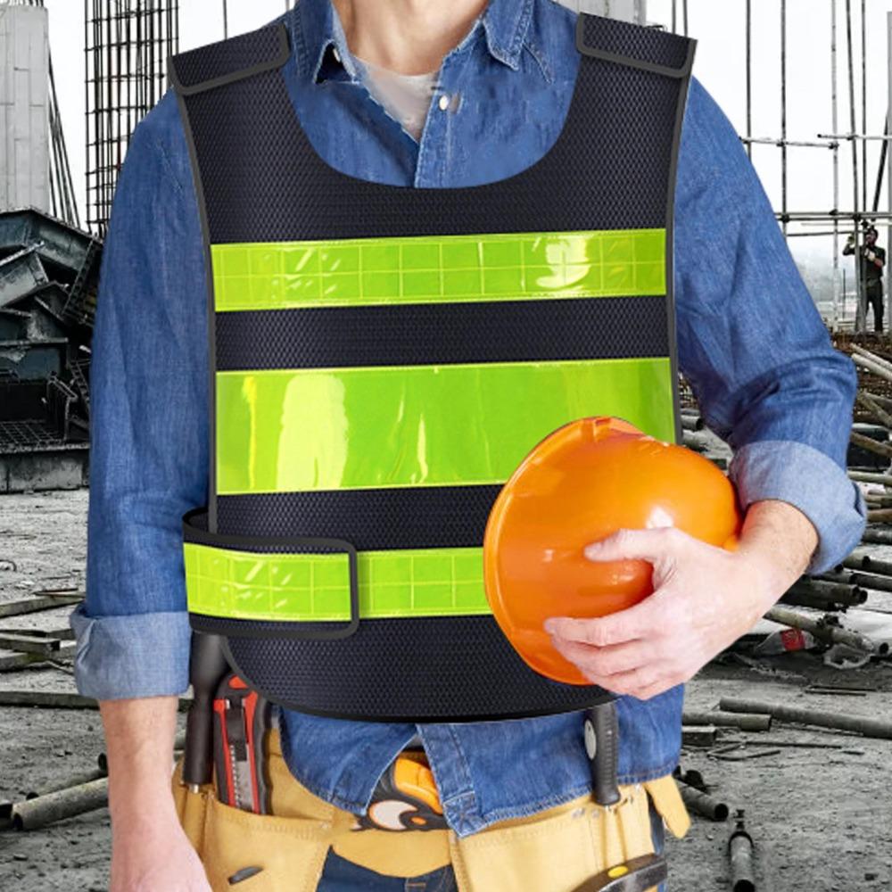 

Lightweight Safety Vest High Visibility Fluorescent Top New Work Waistcoat Running Cycling Sports фарби люмінесцентні зелений колір
