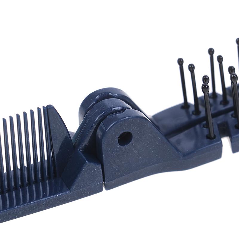 Plastic Double Headed Toothed Women Travel Foldable Diy Hair Beauty Comb Brush