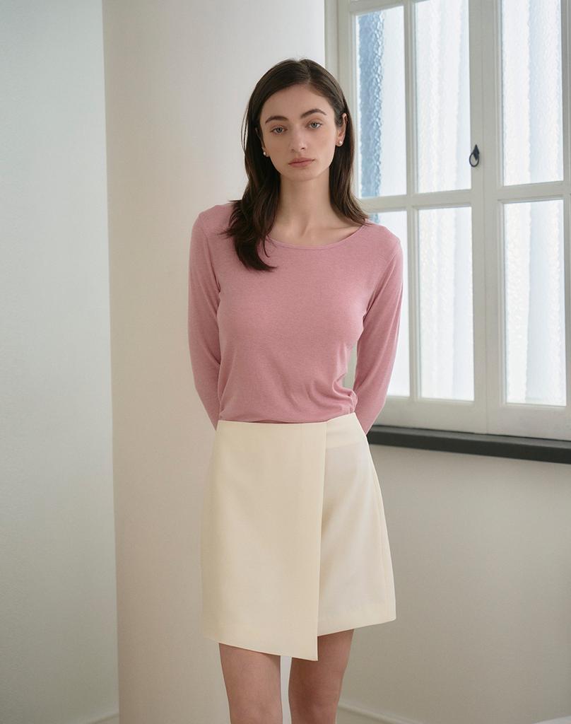 G Mar Roundneck Tee Pink Round Neck Tee Pink