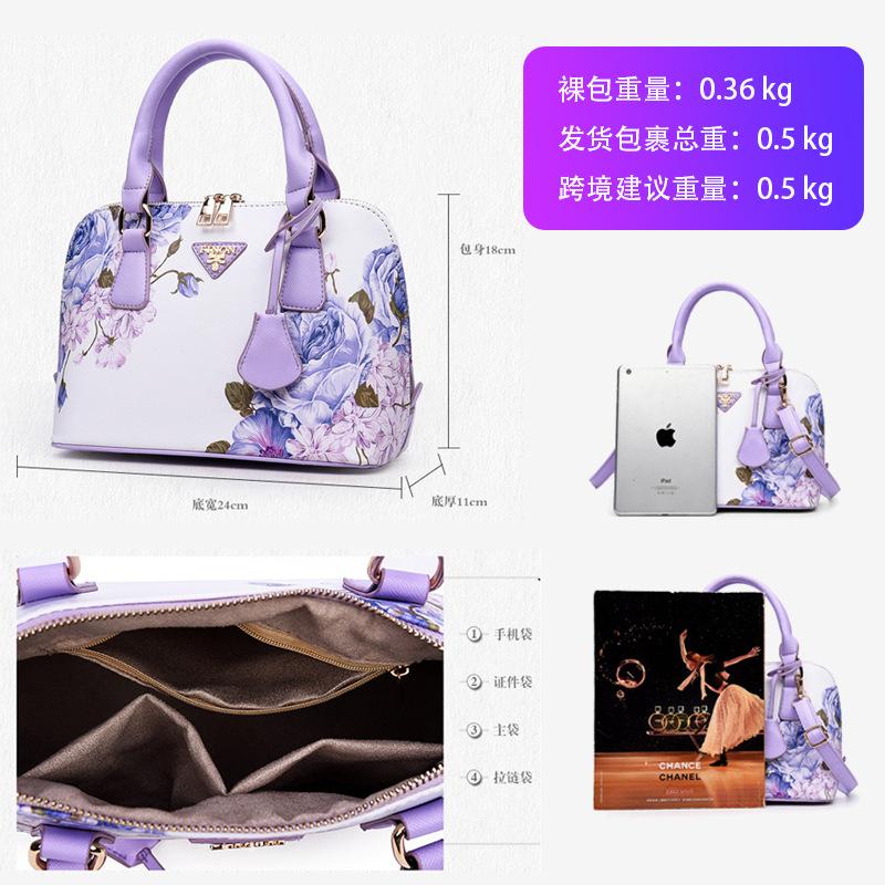 Neuer Trend bedruckte Muscheltasche Damenhandtasche Einzelne Schulter schräg zu tragen Handheld Damenhandtasche