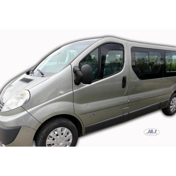 Déflecteurs D'air - J&J AUTOMOTIVE - Opel Vivaro 2P - Fumé - Acrylique Renforcé - Installation Facile