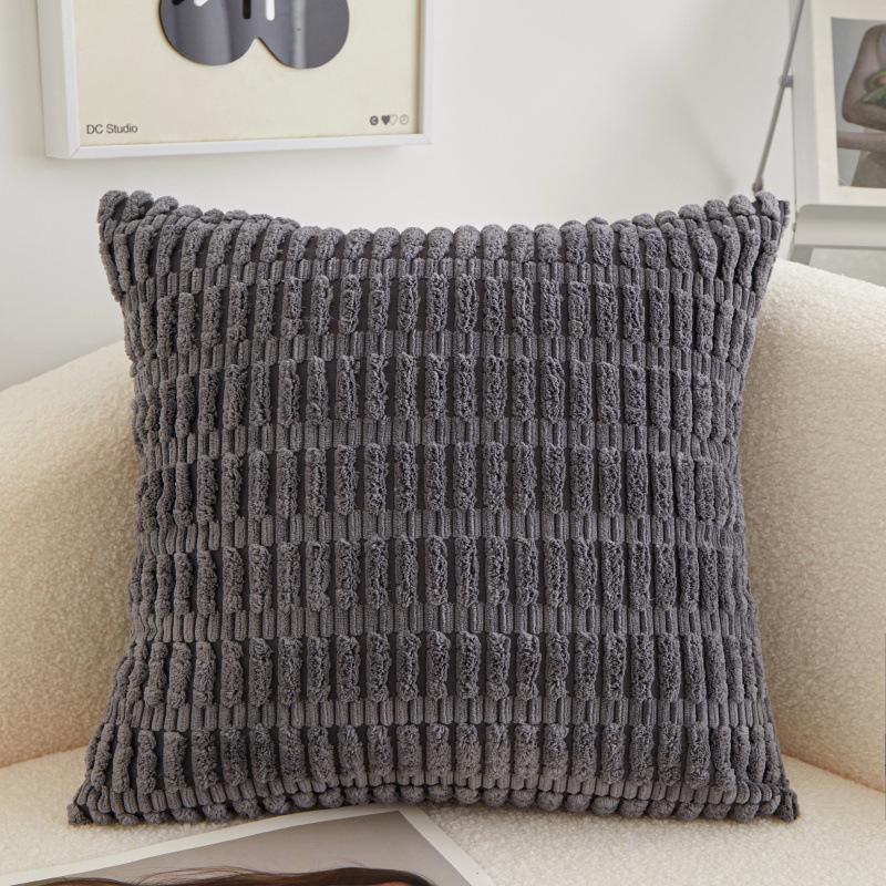 Polyester Short Plush Core Sofa Pillow Light Luxury High-end Cushion Bedside Pillow