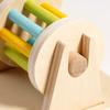 Pädagogisches Holz-Rollfässer-Spielzeug für Kleinkinder Frühes Lernen Farbkognition Auditive Entwicklung Sensorische Stimulation