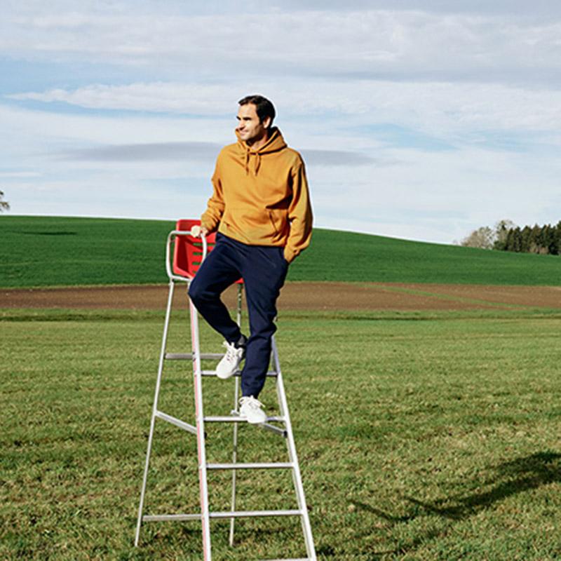 On The Roger Casual Slip-Resistant Durable Low-Top Sneakers Men Sneakers White Blue 48.99455