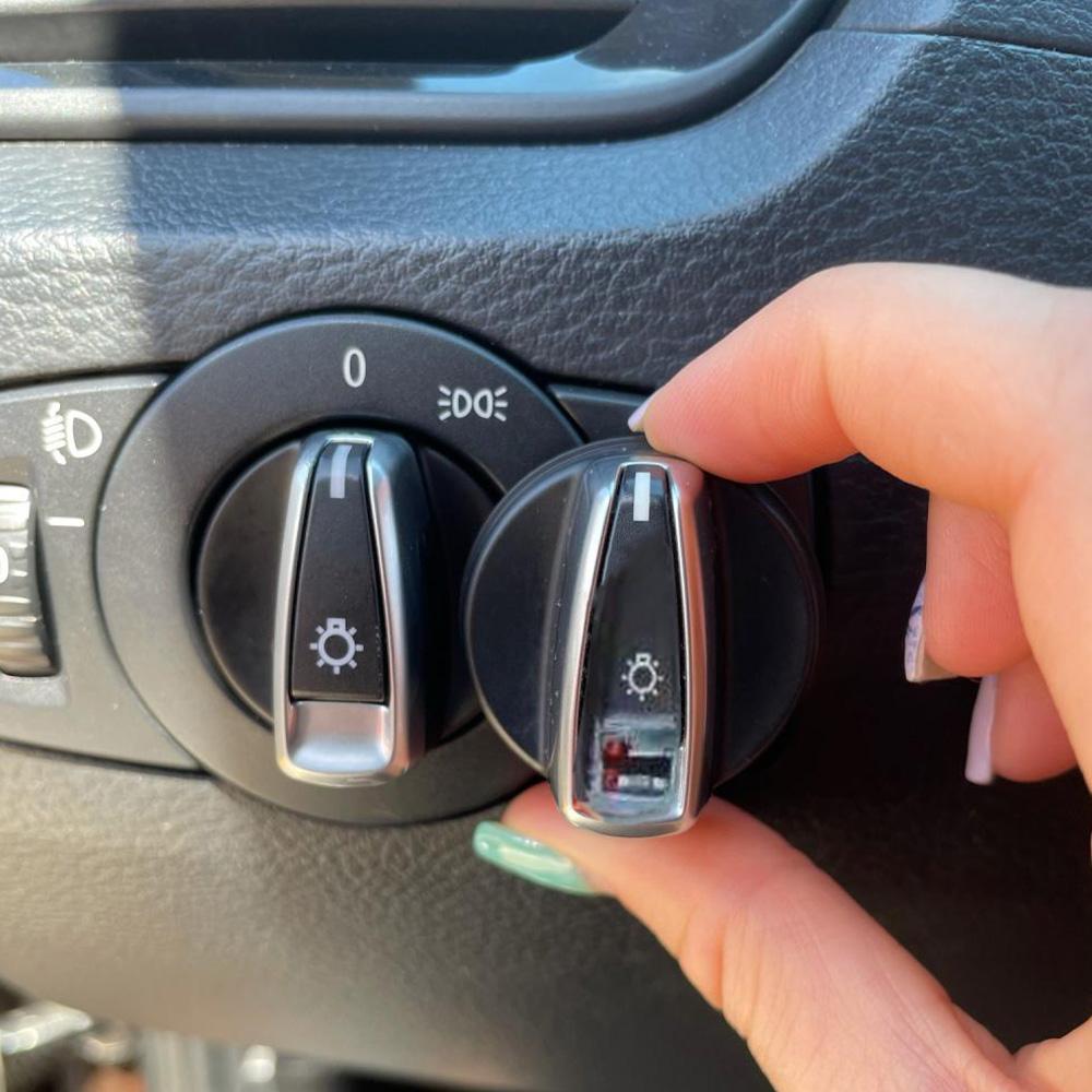 Car Front Headlight Switch Rrotary Headlamp Knob Button Cap For BMW 1 3 X1 Series E84 E87 E88 E82 E90 E91 E92 E93 61316932794