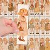 32pcs, cute hand-drawn style little girl bookmark, suitable for teachers, readers, and enthusiasts, gifts, parties, birthdays