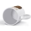 11oz White Ceramic Cup with Smooth Grip and Double-Sided Print, Heat-Resistant and Ideal for Daily Home or Office Use