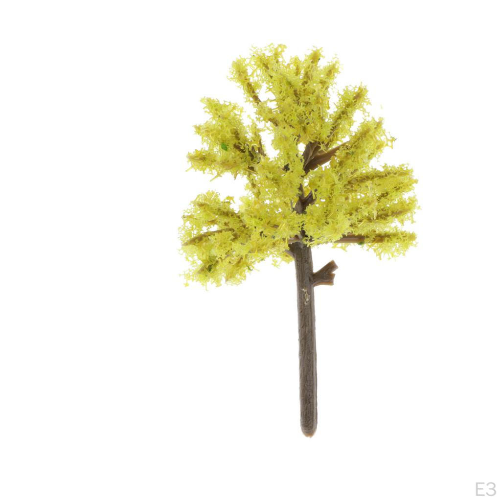 10 Pieces Model Trees Mini Scenery Landscape Architecture Train Railroad