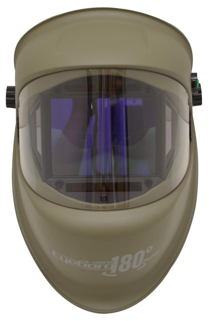 SUZUKID LCD Welding Eyeborg Digital MS Auto-Darkening Helmet, 180° Green, EB-300PWDM