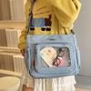 Zipper Bag Transparent Bags Nylon Shoulder Bag Pouch Bag Solid Color Itabag  Gift